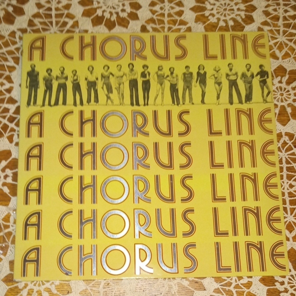 Columbia A Chorus Line Vinyl - Yellow and Brown